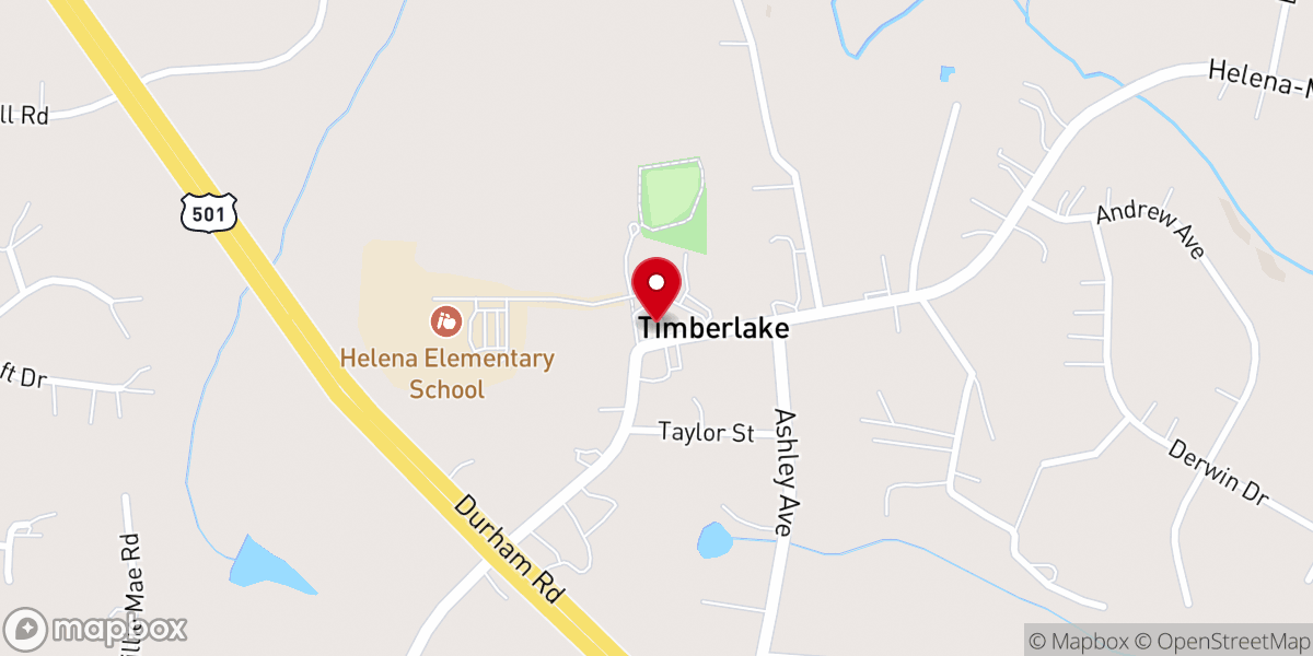 Map showing location of Helena Primitive Baptist Church