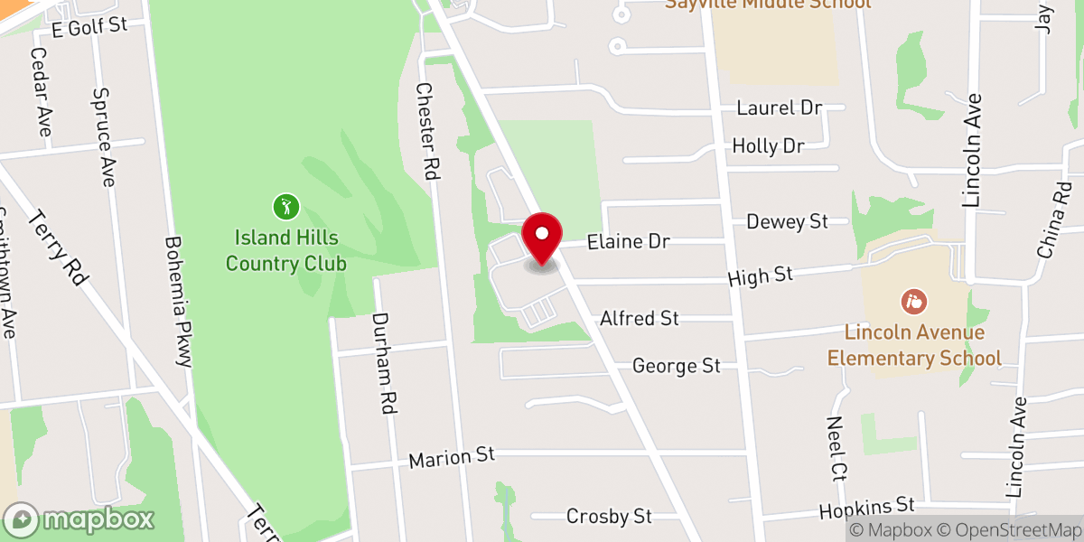 Map showing location of New Life Community Church