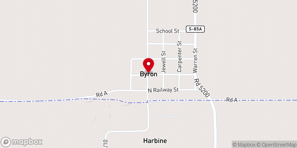 Map showing location of Saint Peters Lutheran Church