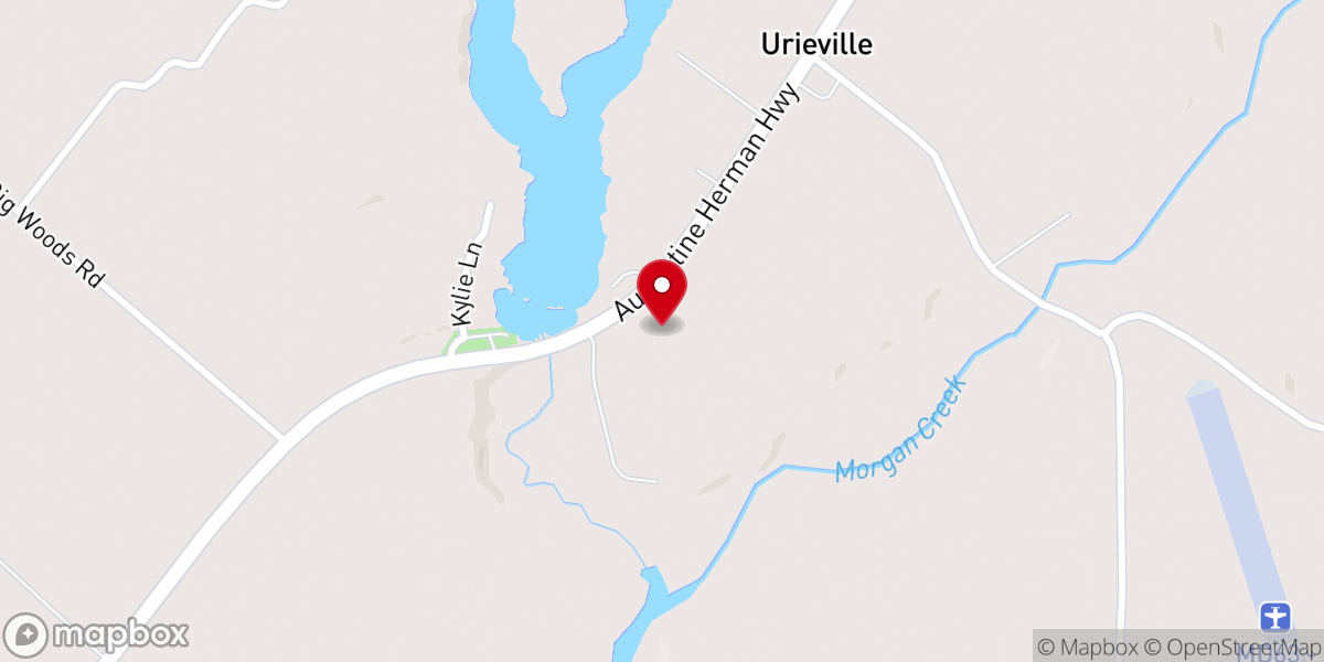 Map showing location of Lakeview Mennonite Church