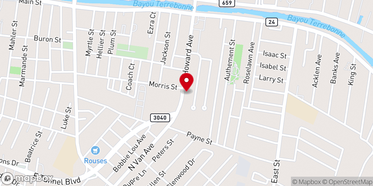 Map showing location of Iglesia Mahanaim