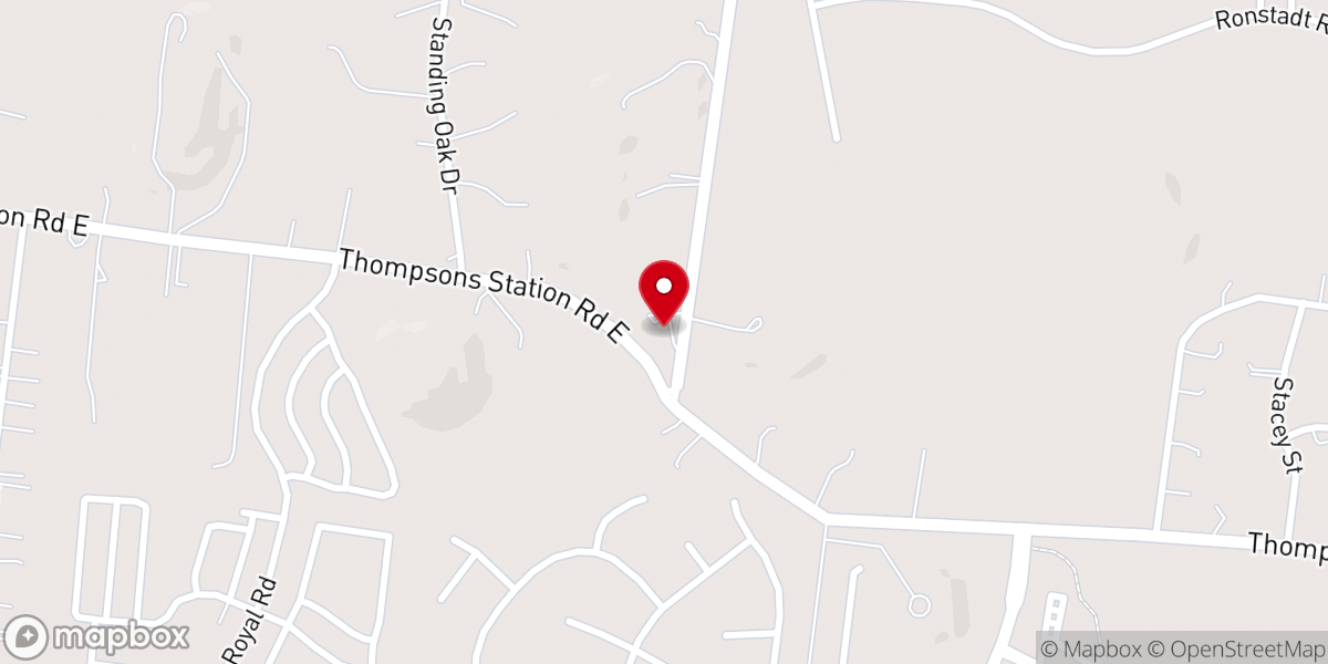 Map showing location of Connection Hill PB Church