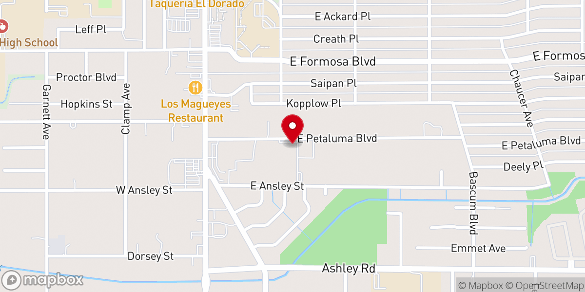 Map showing location of Saint Lawrence Catholic Church