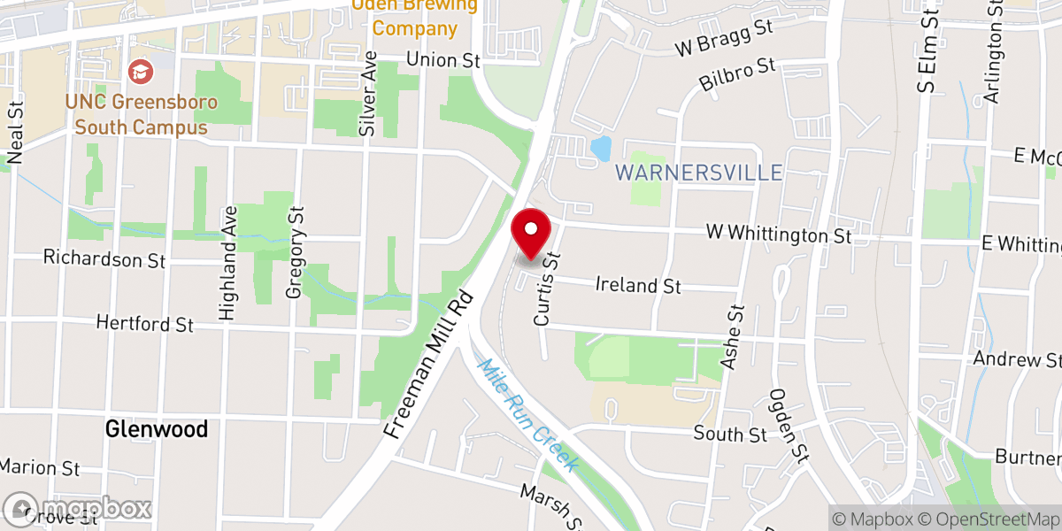 Map showing location of Prince of Peace Lutheran Church