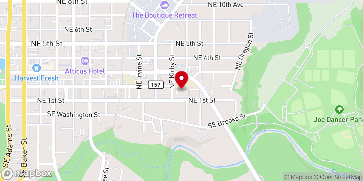 Map showing location of St James Catholic Church