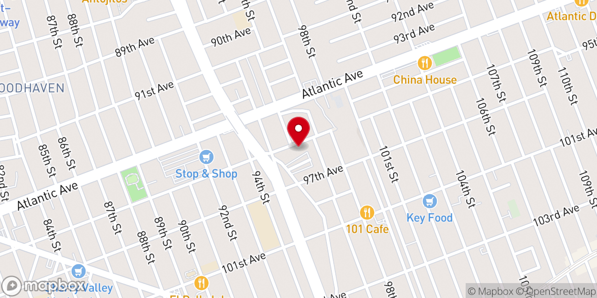 Map showing location of True Jesus Church in Queens