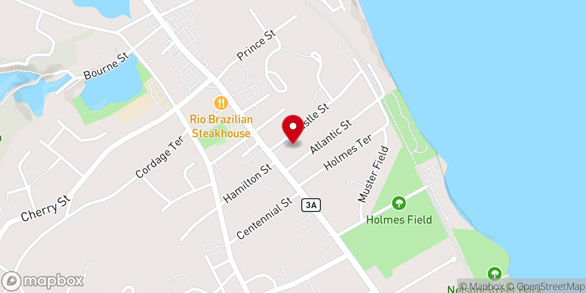 Map showing location of Primeira Igreja Batista Brasileira de Plymouth