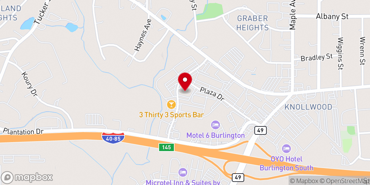 Map showing location of The Rock Church Of Burlington