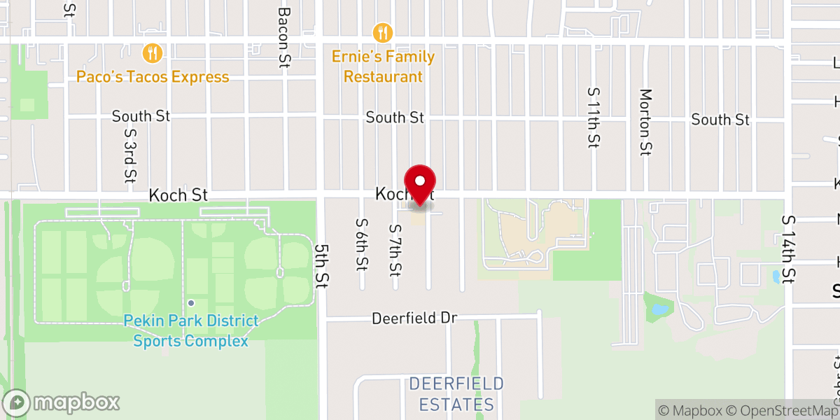 Map showing location of Faith Baptist Christian School