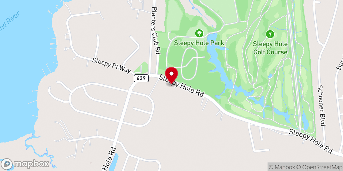 Map showing location of Greater Faith Worship Center
