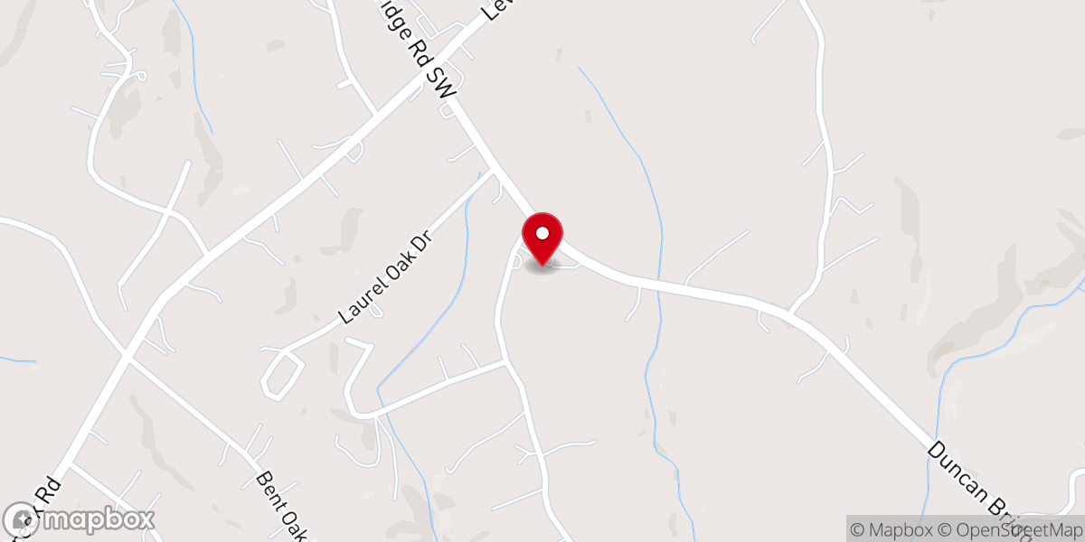 Map showing location of Bethesda Fellowship Church
