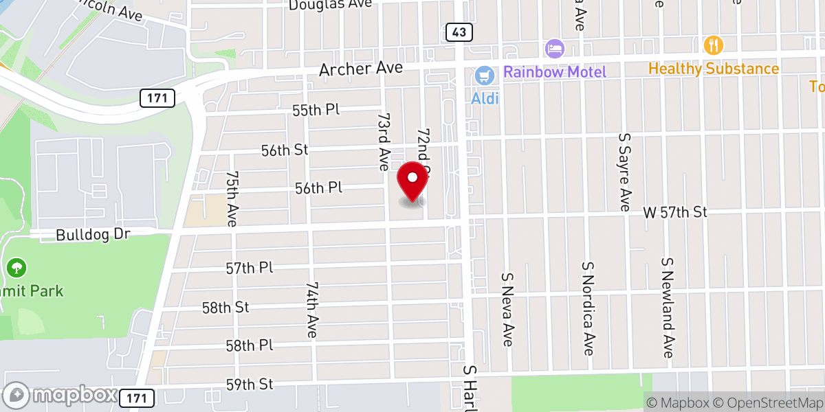 Map showing location of Saint Joseph Church