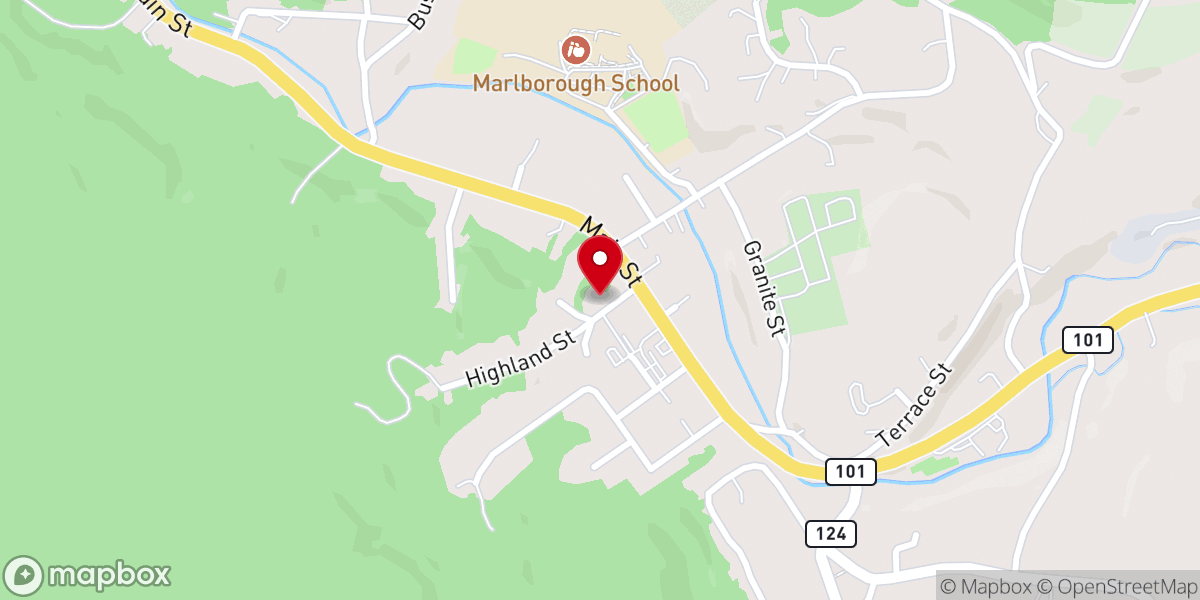 Map showing location of The Marlborough House