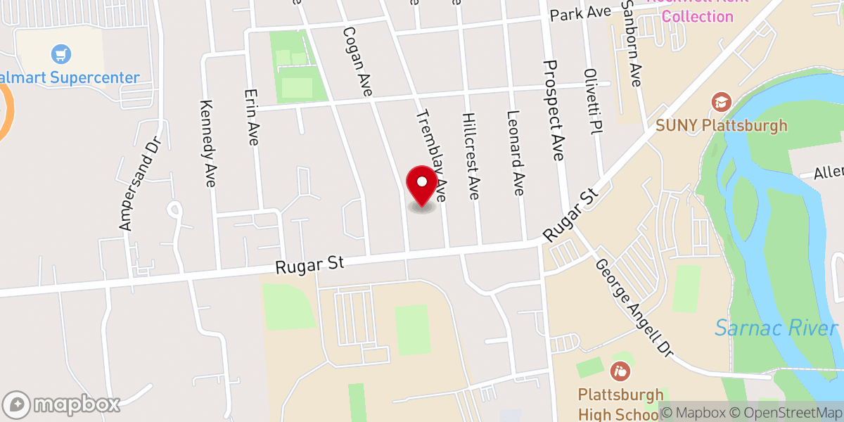 Map showing location of Plattsburg Church of Christ