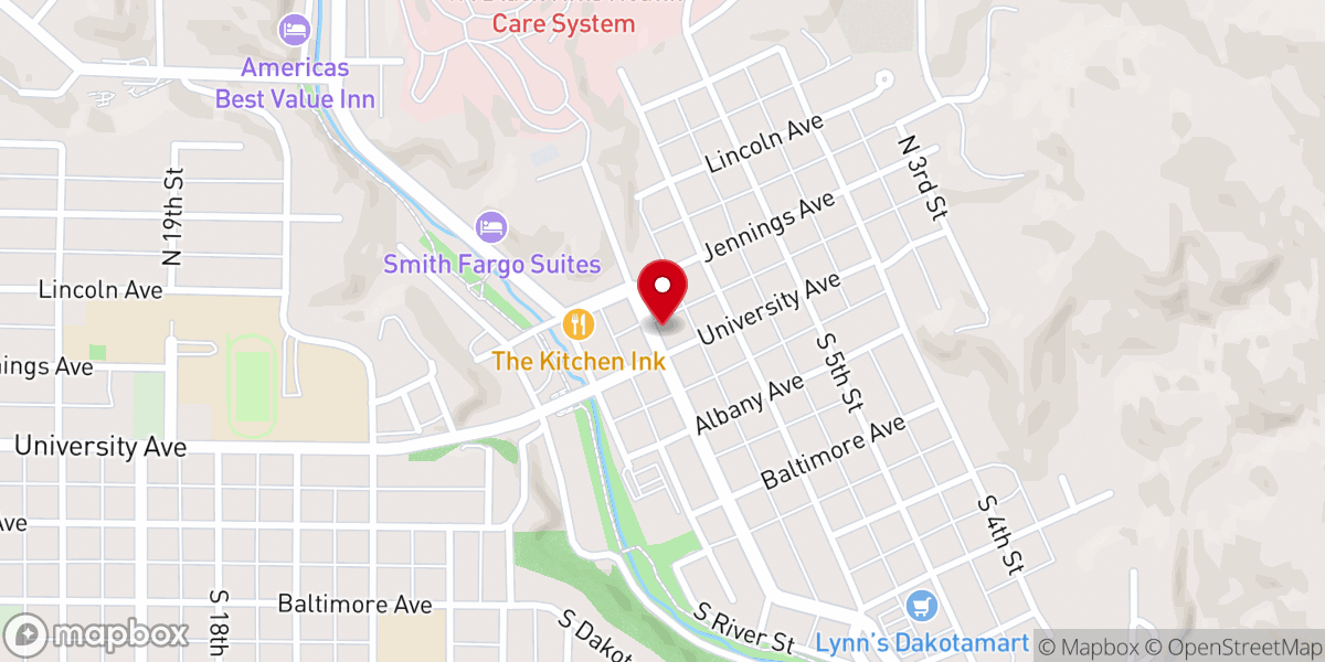 Map showing location of Hot Springs Ministerial Association