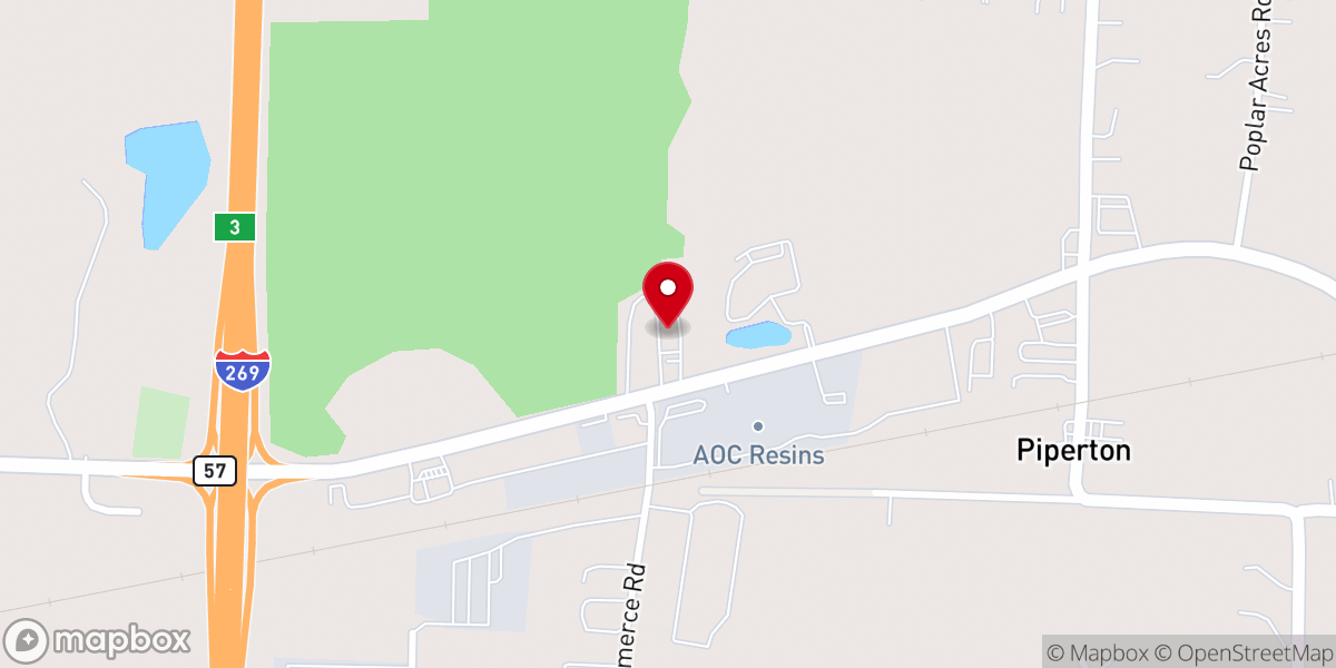 Map showing location of Piperton United Methodist Church