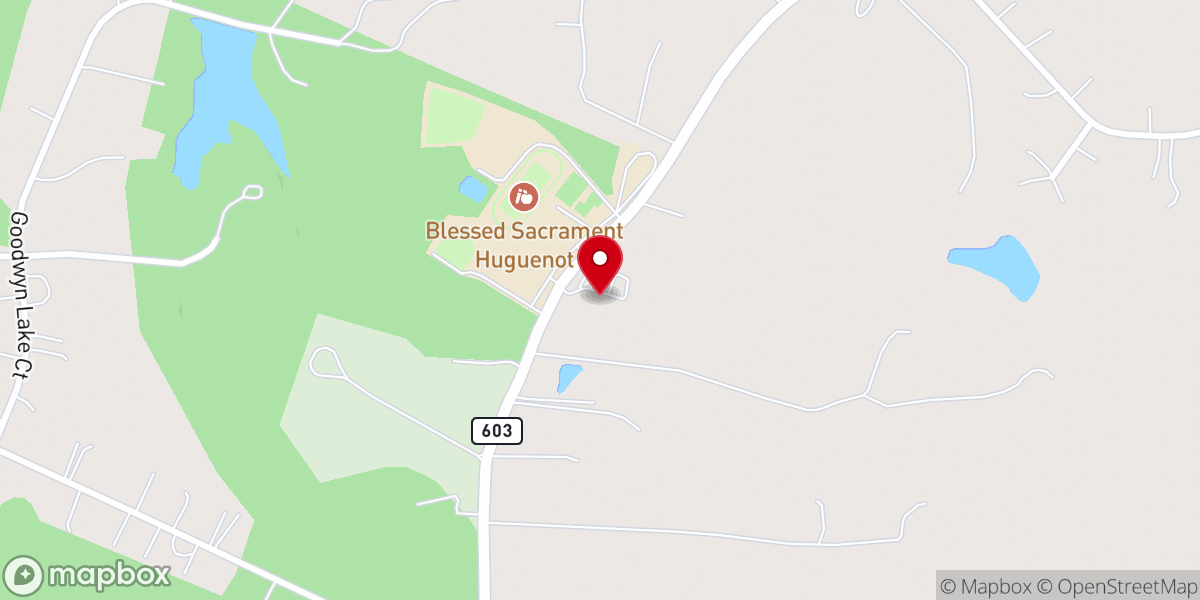 Map showing location of 5 Stone Church