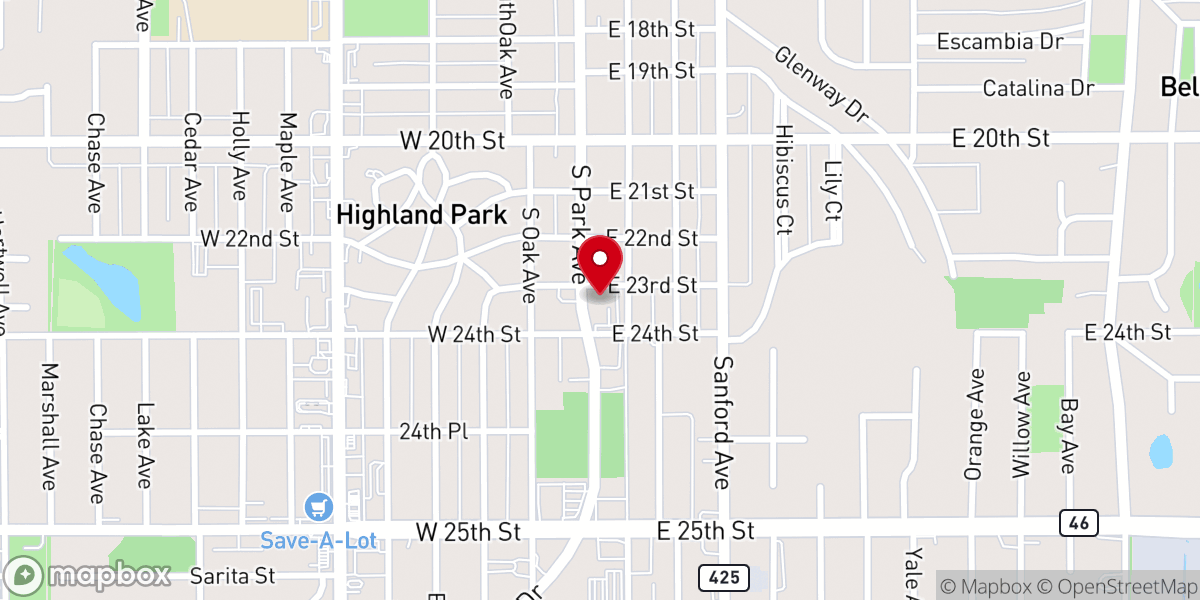 Map showing location of The Church of Jesus Christ of Latter-day Saints