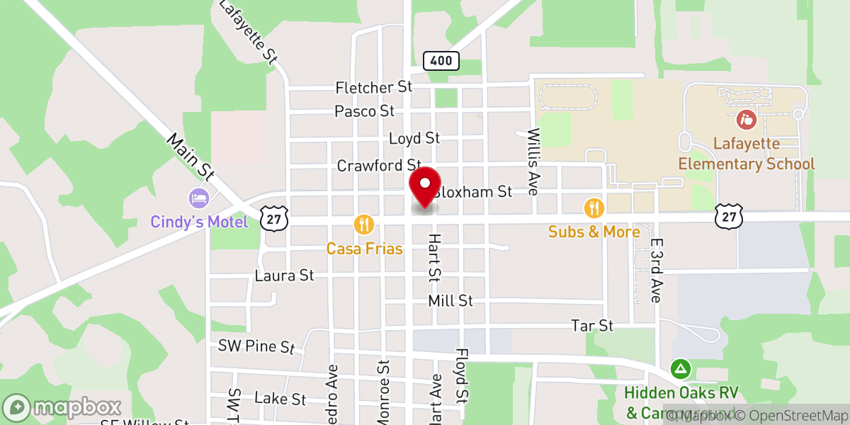 Map showing location of Our Lady of Guadalupe Catholic