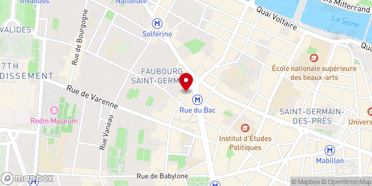 Map showing location of Chapelle miraculeuse