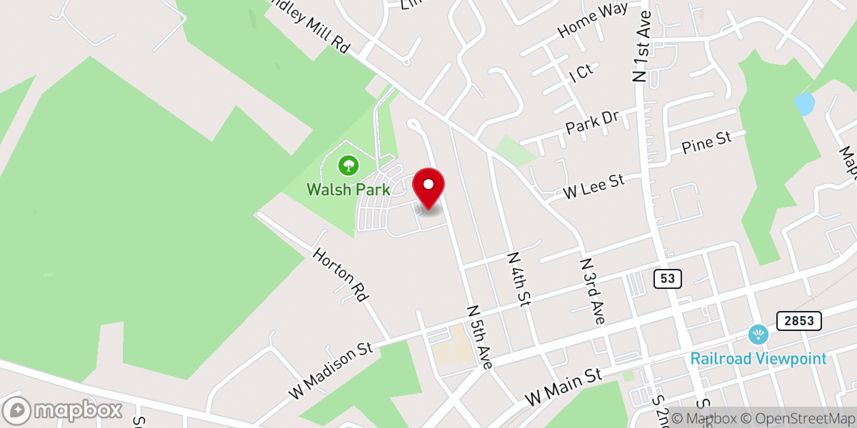 Map showing location of Immaculate Conception Church