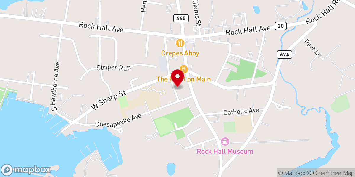 Map showing location of Calvary Bible Baptist Church