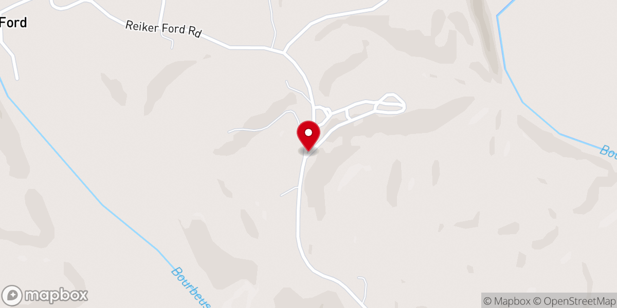 Map showing location of Camp Woodland Hills