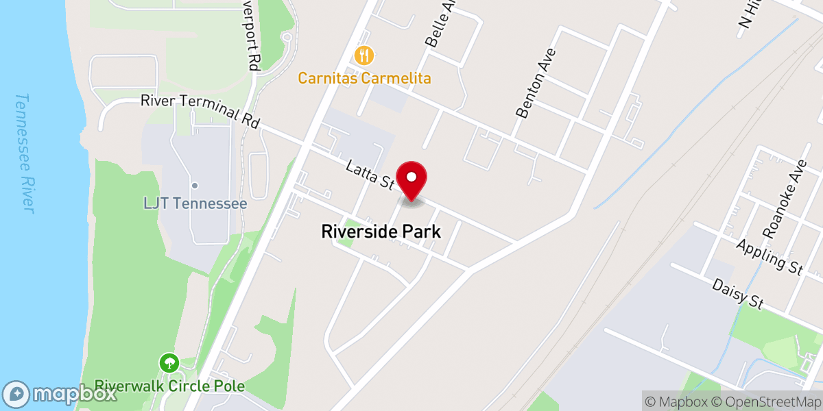 Map showing location of Holy Temple Church of God