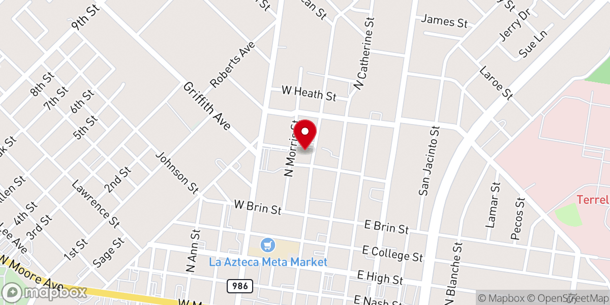 Map showing location of St John the Apostle Catholic