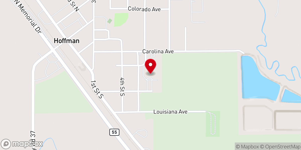Map showing location of Messiah Lutheran Church