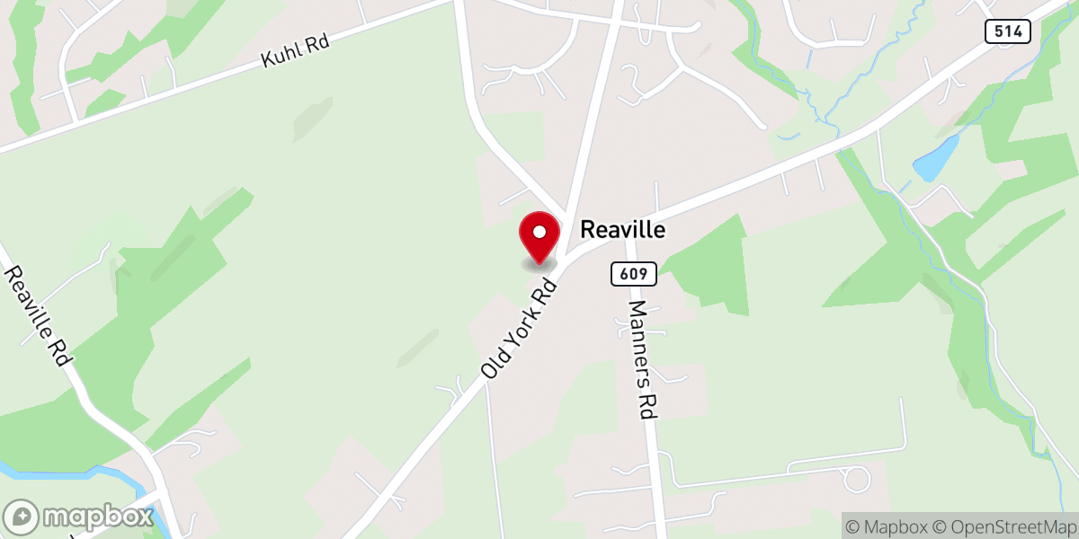 Map showing location of Reaville Church