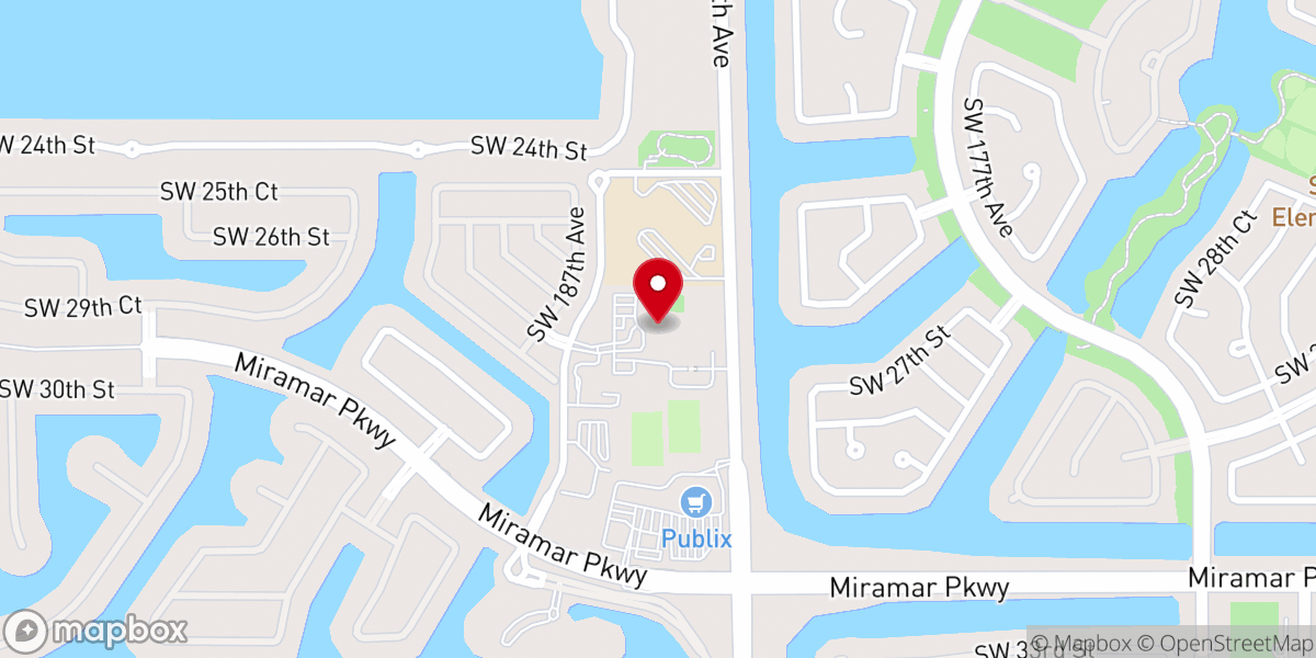 Map showing location of Church in the Glades