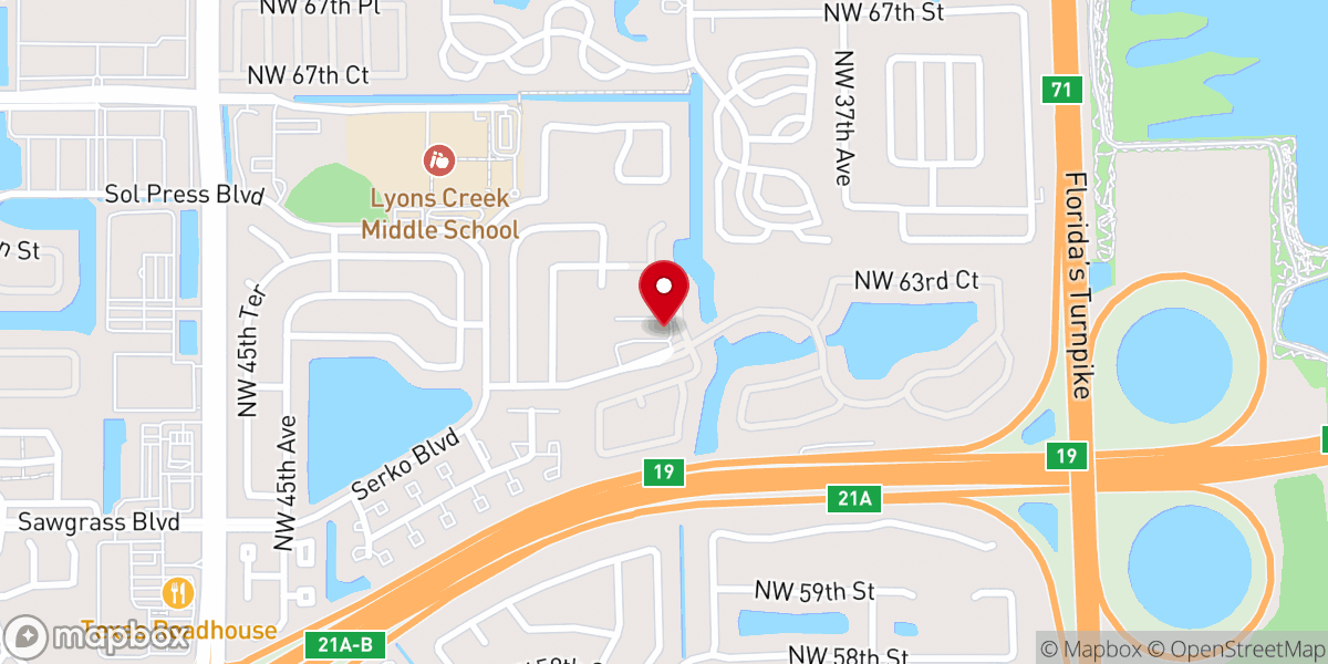 Map showing location of Real Life Church