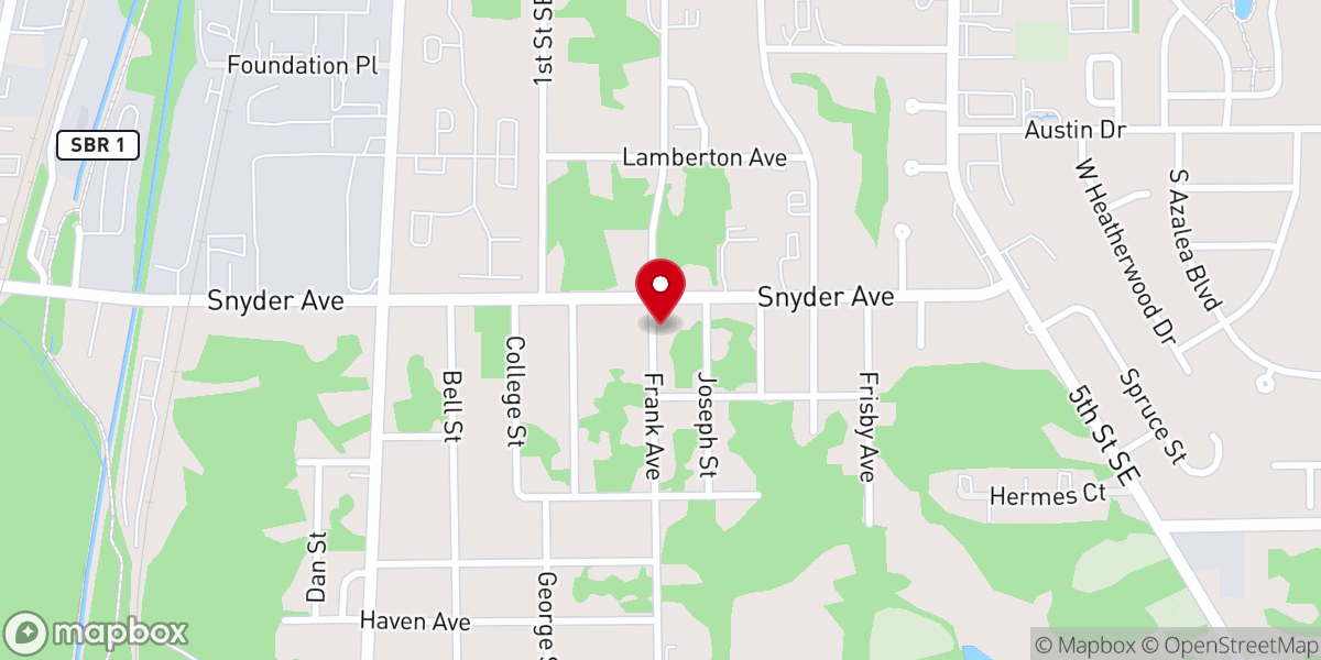 Map showing location of Community Holiness Church