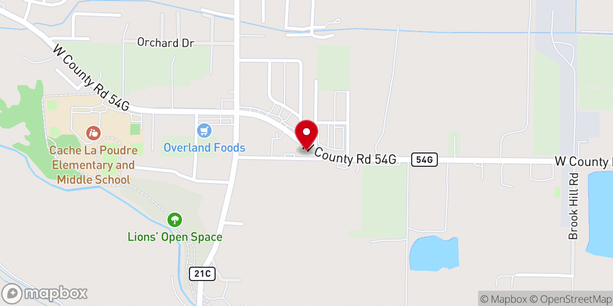 Map showing location of LaPorte Church of Christ