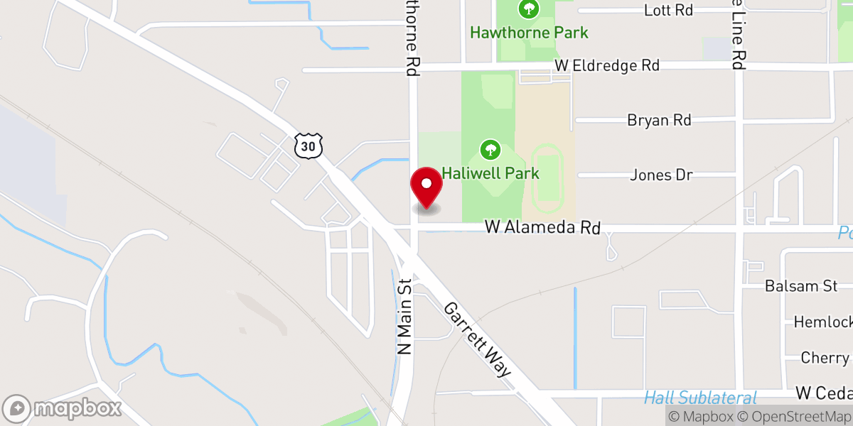 Map showing location of Pocatello Church of Christ