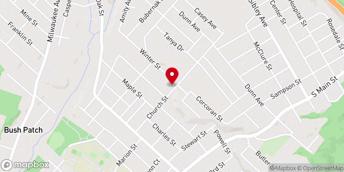 Map showing location of St. Michael's Orthodox Church