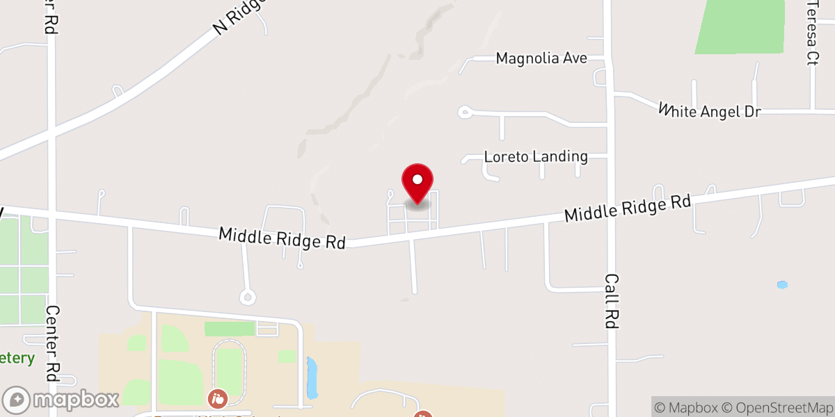 Map showing location of St. Cyprian Church