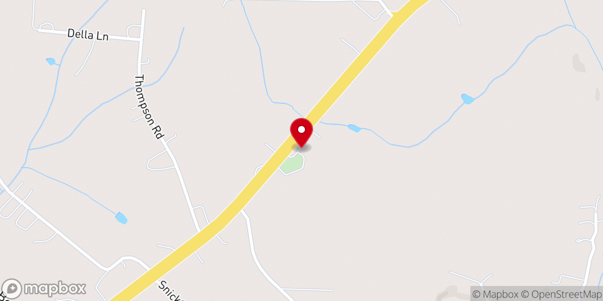 Map showing location of Pine Grove Methodist Church
