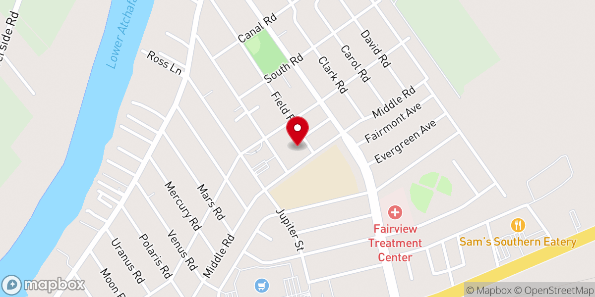Map showing location of Healing Stream Ministries