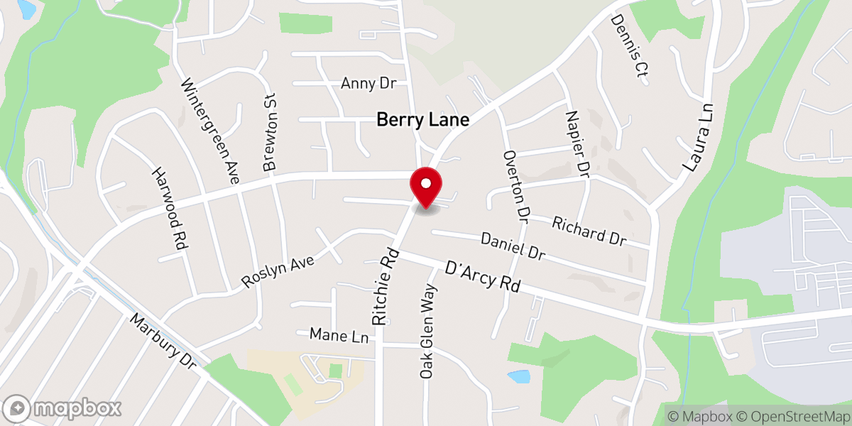 Map showing location of New Vision Fellowship Church