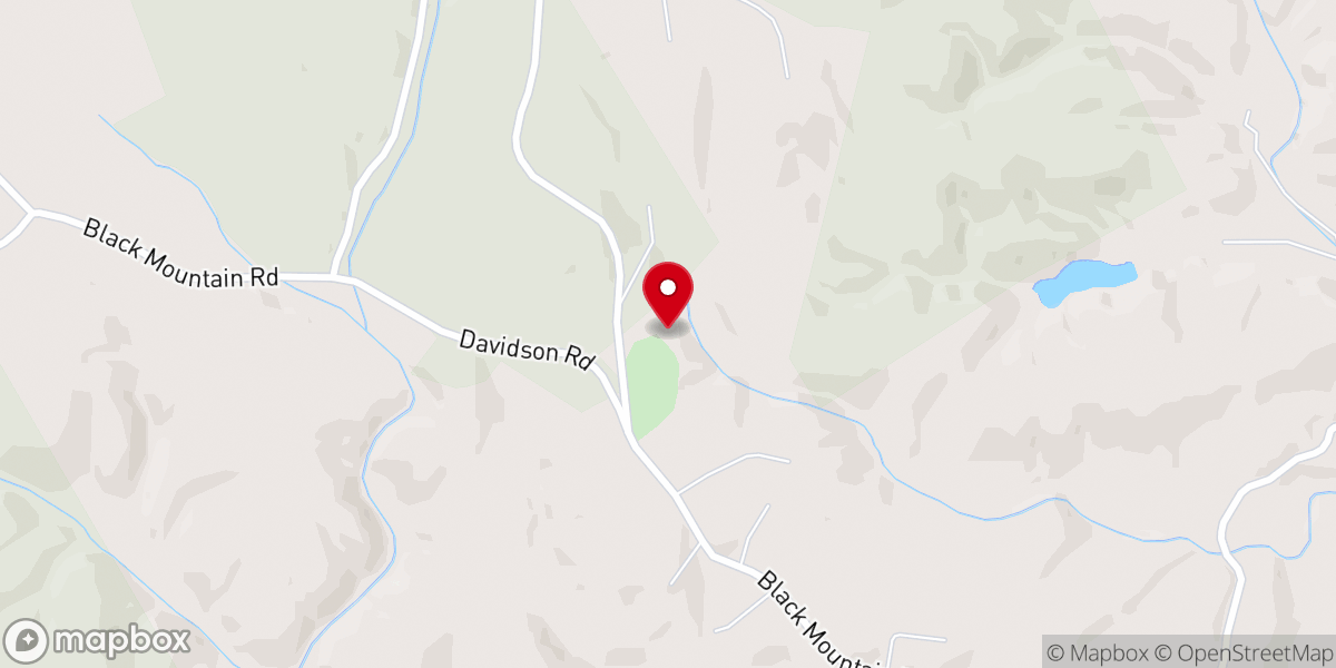 Map showing location of Old Toccoa Baptist Church