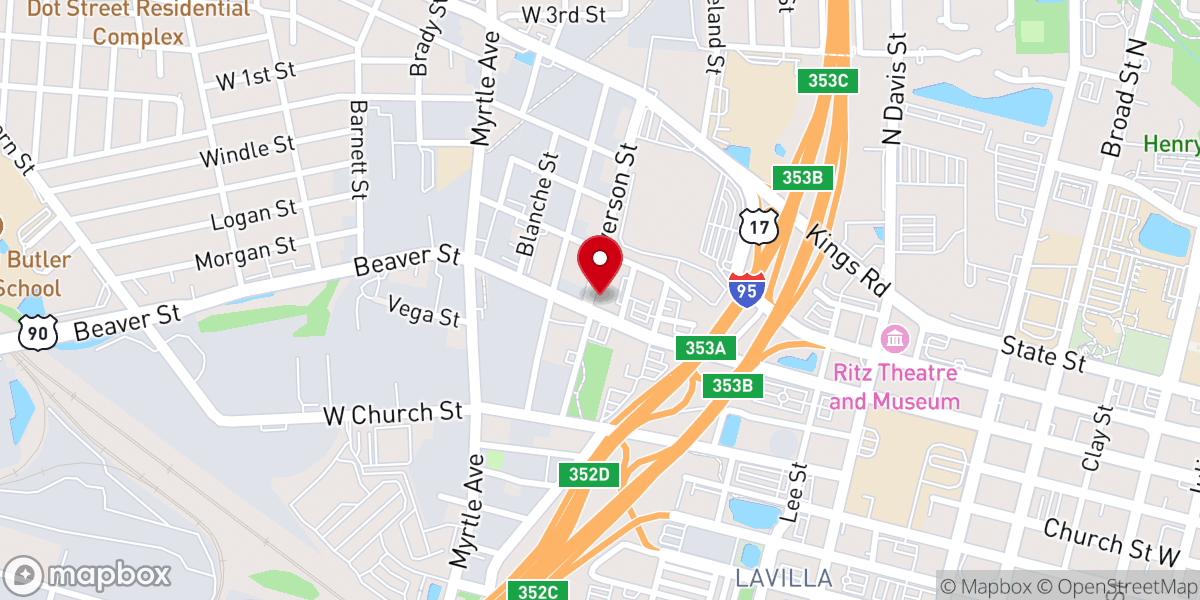 Map showing location of Union Community African Methodist Episcopal Church