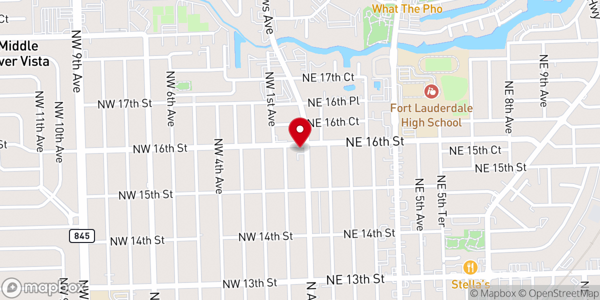 Map showing location of New River Wesleyan Church