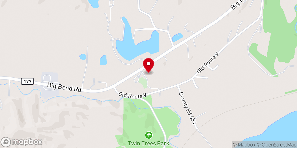 Map showing location of Hobbs Community Church