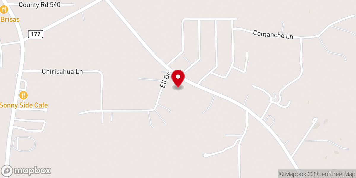Map showing location of Fruitland Church of Christ