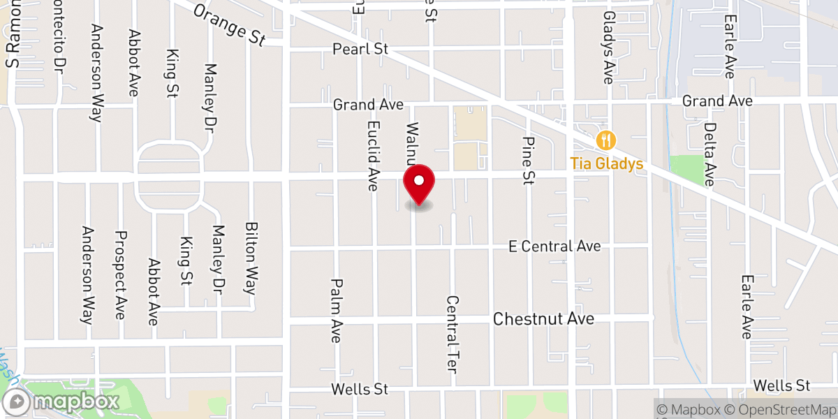 Map showing location of Korean American Buddhistbroadcasting Service