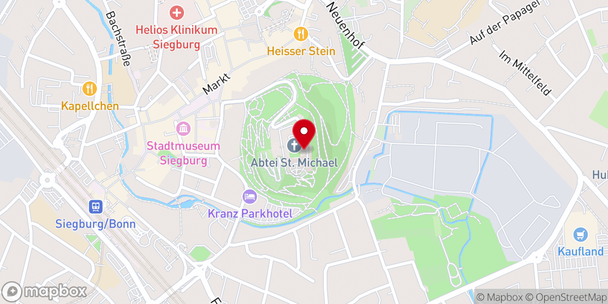 Map showing location of Ehem. Abtei Michaelsberg