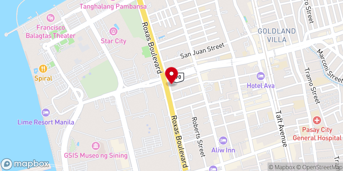 Map showing location of Christ's Church Ortigas