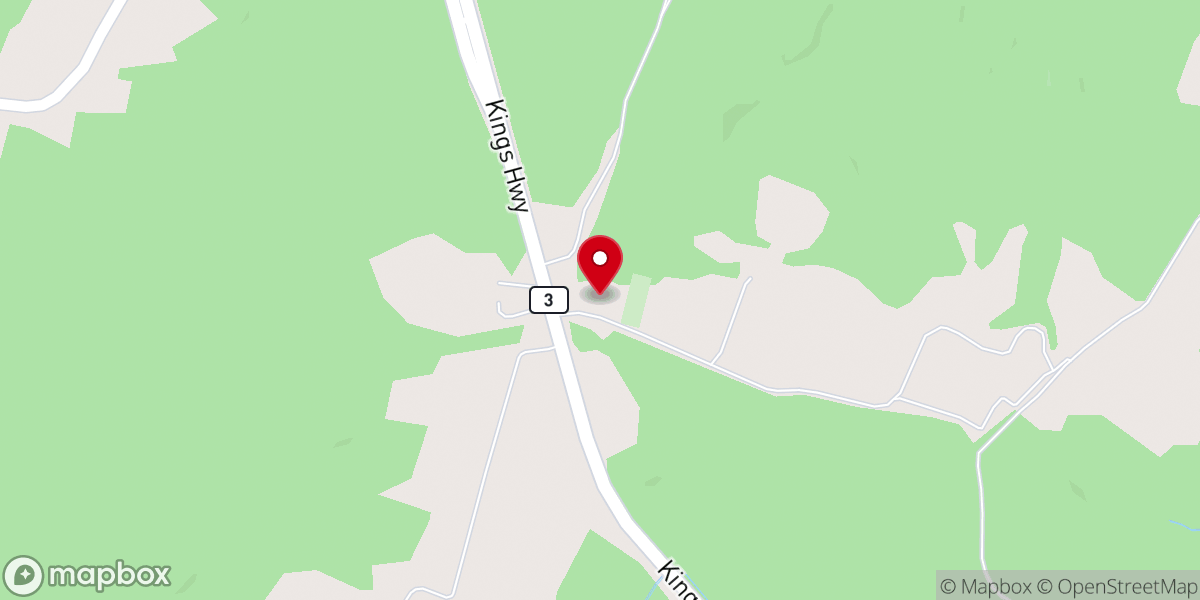 Map showing location of Galilee Baptist Church